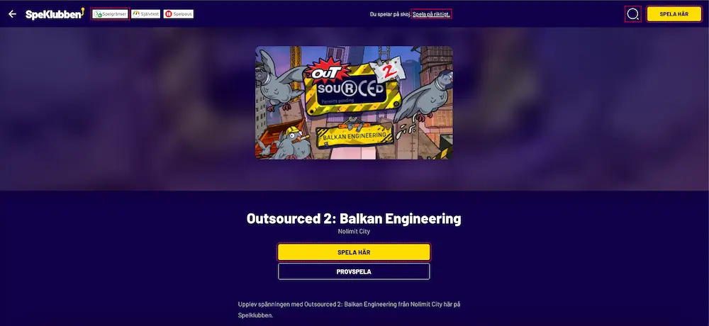 Spelklubben spela gratis utloggad