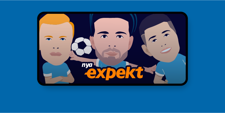 fotboll mobil expekt logga fotbollspelare