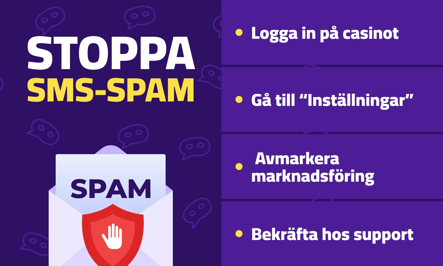 Så gör du för att stoppa SMS spam från casinon steg för steg