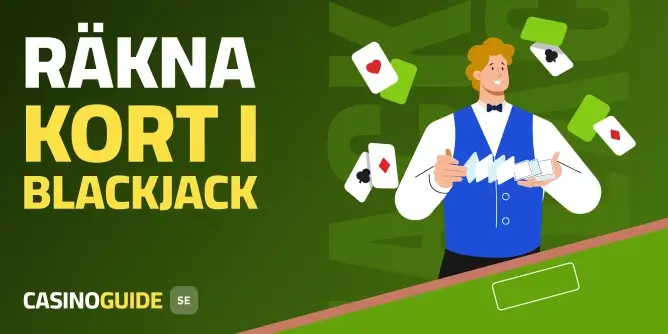 Räkna kort i blackjack liten banner
