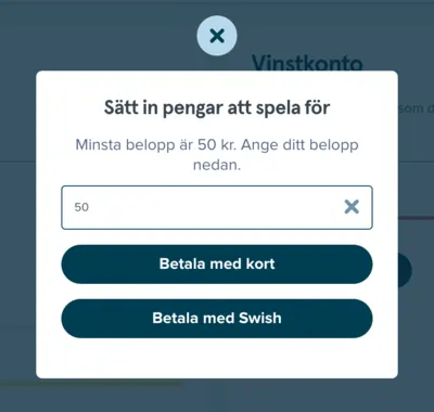 miljonlotteriet minsta insattning 50