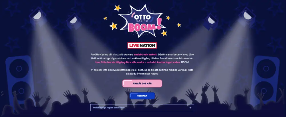 Otto Casino live nation