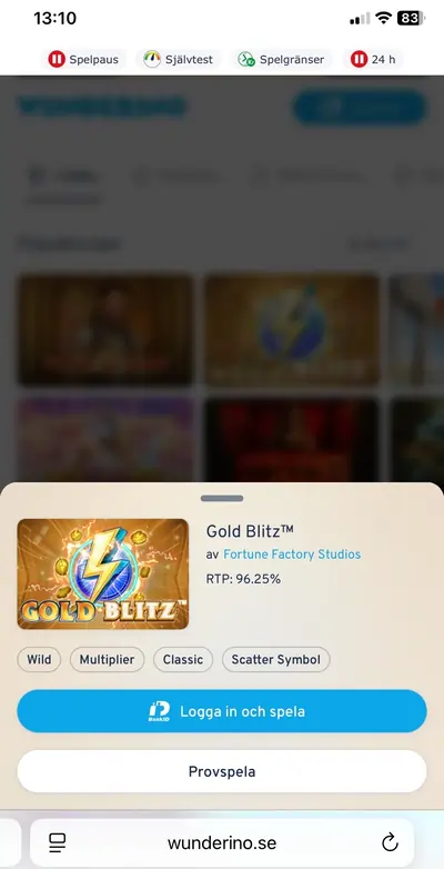 Wunderino casino spelinfo