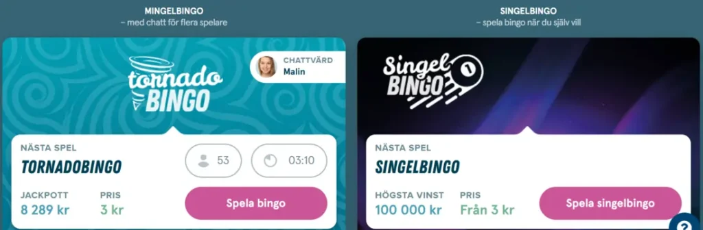 Miljonlotteriet bingo