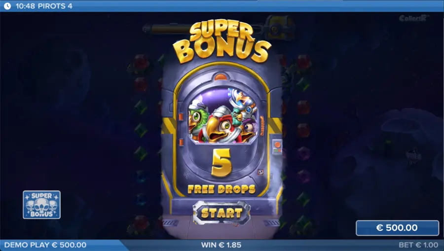 Pirots 4 slot free drops