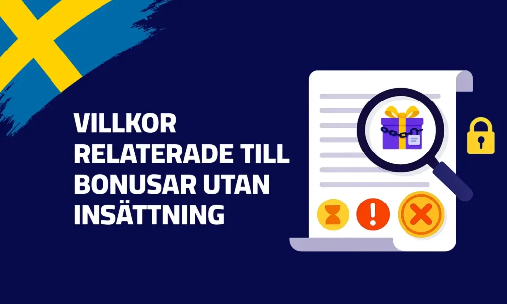Villkor för casinobonus utan insättning