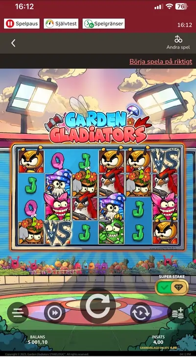 Garden gladiators Stakelogic