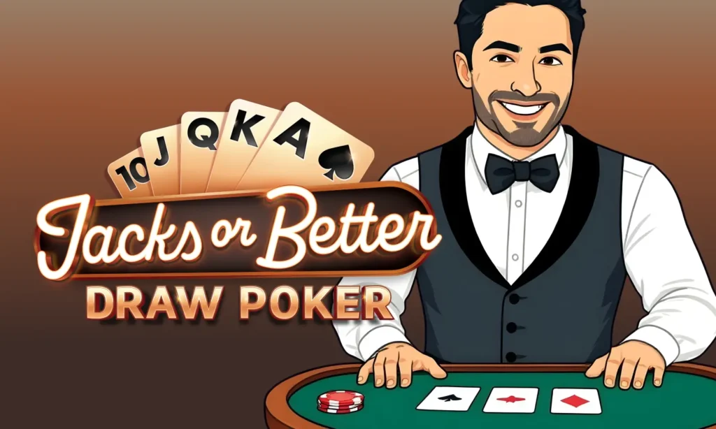 Jacks or better draw poker live