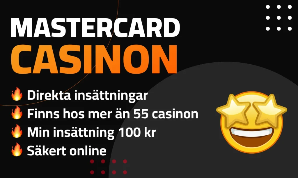 Fordelar casino med mastercard