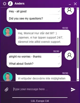 Test yako casino chat