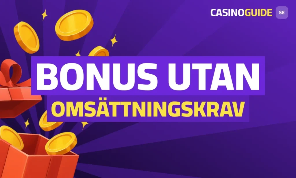 Bonus utan omsättningskrav banner