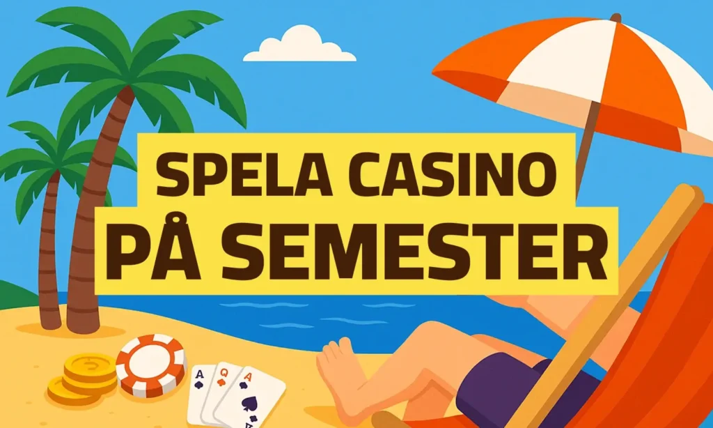 Spela casino på semester banner