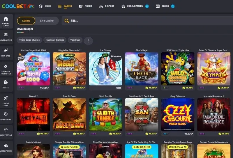 Test av RTP hos Coolbet Casino