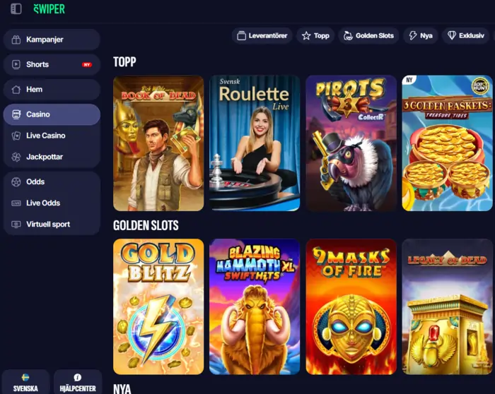 Swiper casino recension