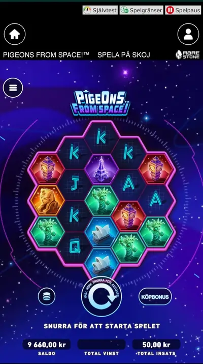 rymdslots i mobilen