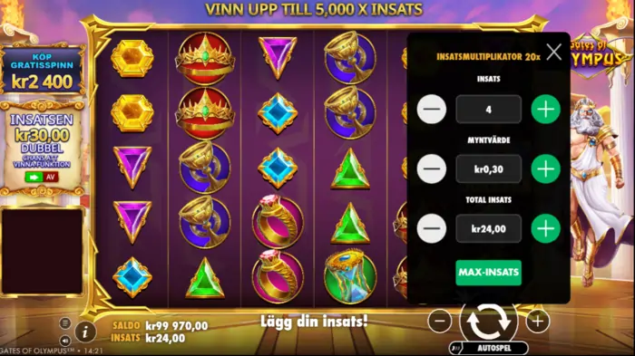 Spela Gates of olympus