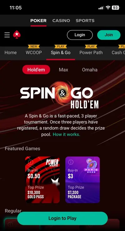 Pokerstars mobilen texas holdem