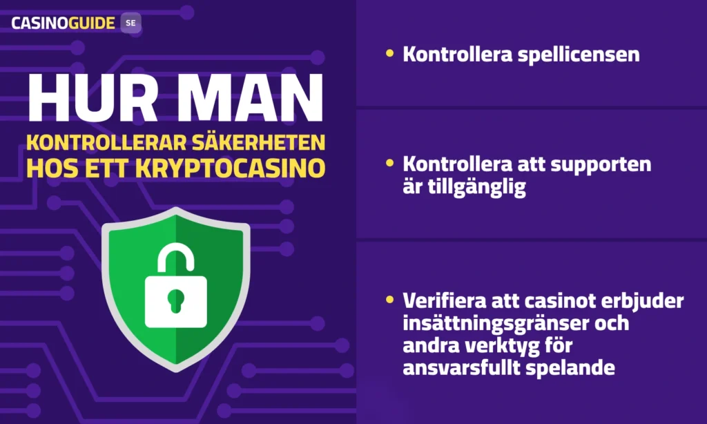 kolla sakerhet hos kryptocasino