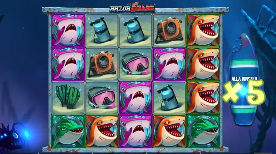 Razor shark - bonus multiplikator