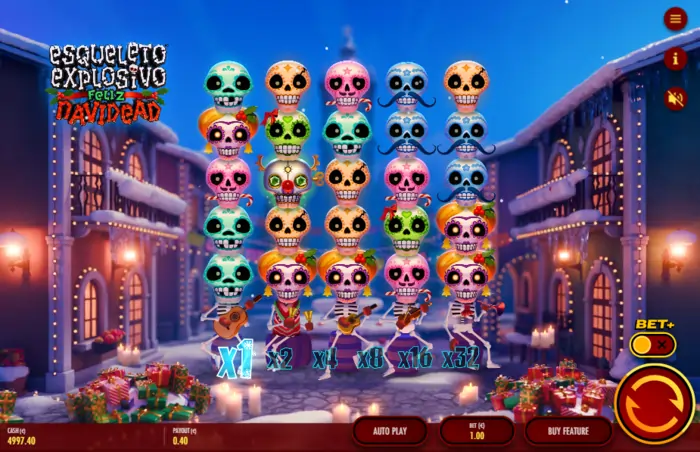 Esueleto Explosivo Feliz navidead