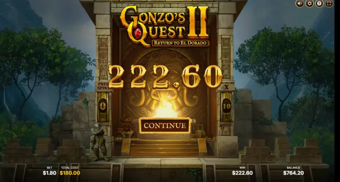 vinst gonzos quest II