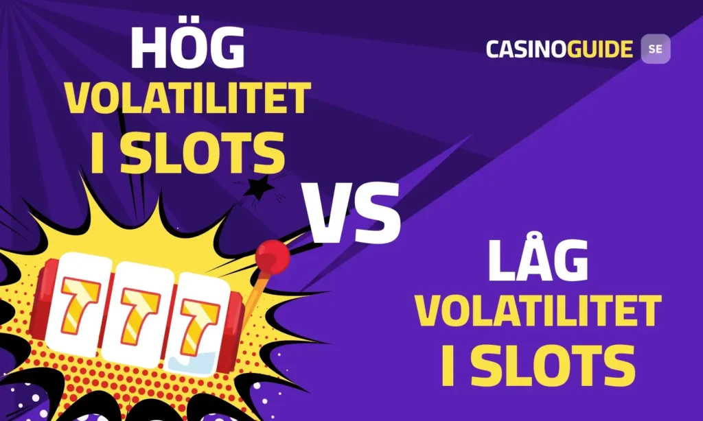 Så fungerar slots med hög vs låg volatilitet