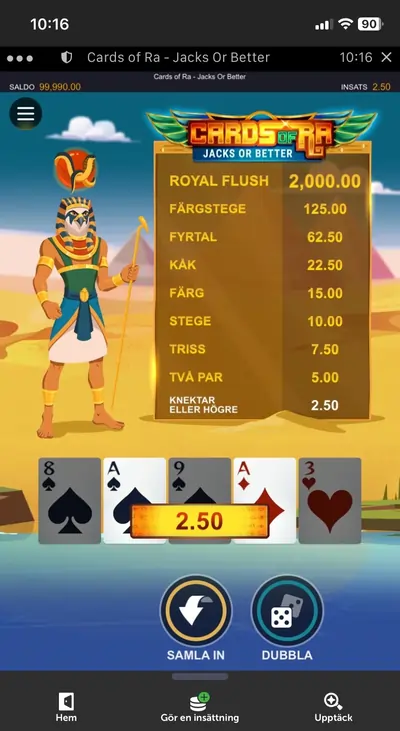 Spela jacks or better i mobilen