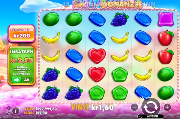 Sweet Bonanza hitta RTP