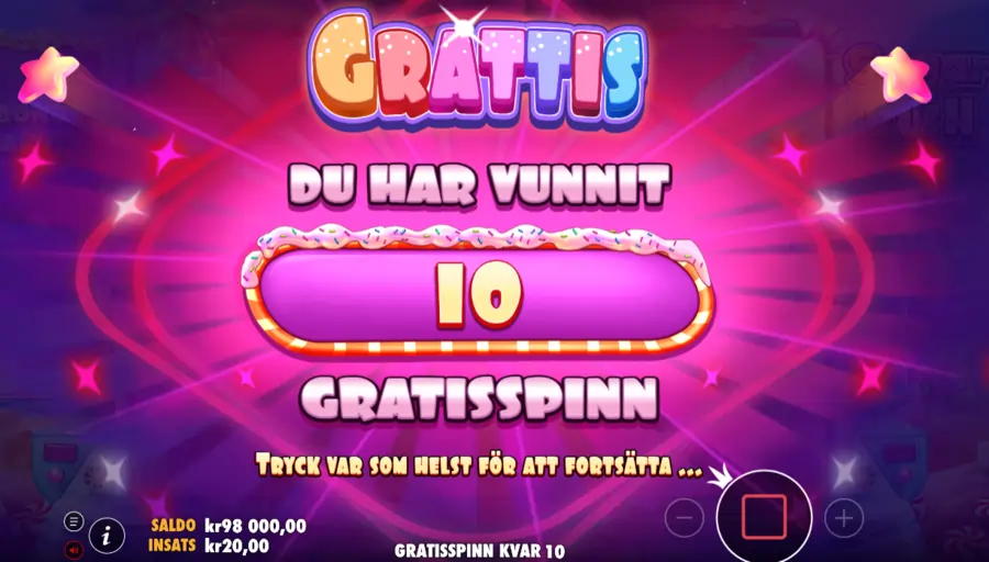 Sugar rush slot free spins