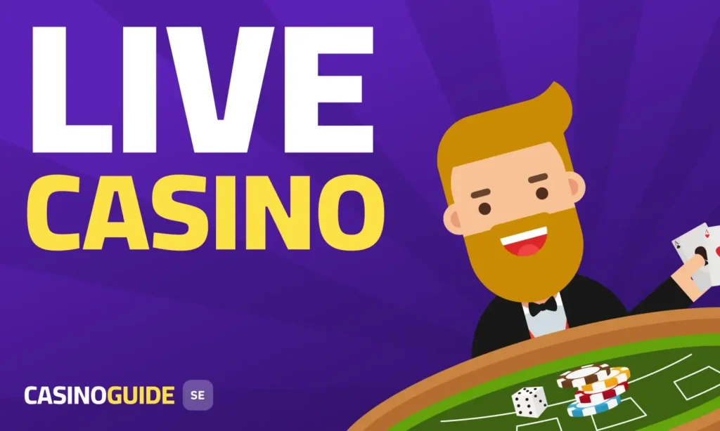 Banner för live casino i Sverige