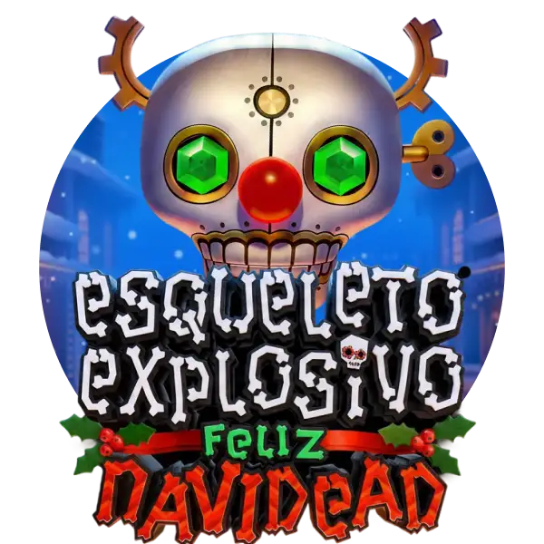 Esqueleto Explosivo Feliz Navidead