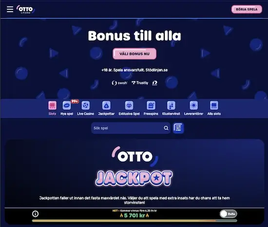Otto Casino bonus