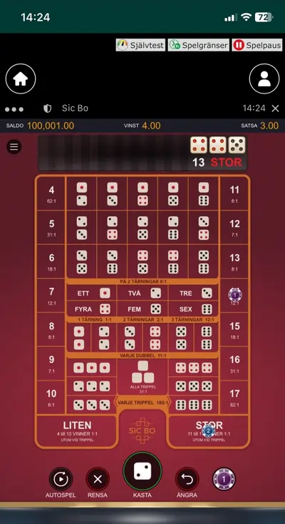 Spela sic bo mobilen