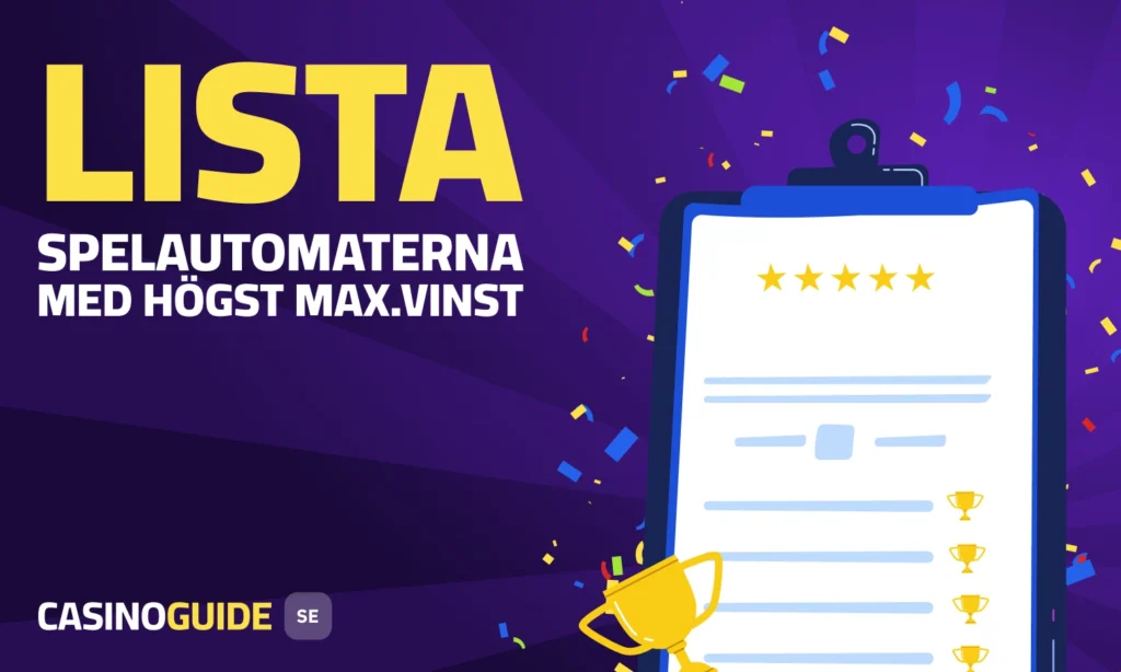 lista spelautomater hog maxvinst