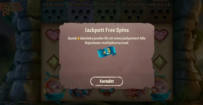 Jackpot raiders free spins
