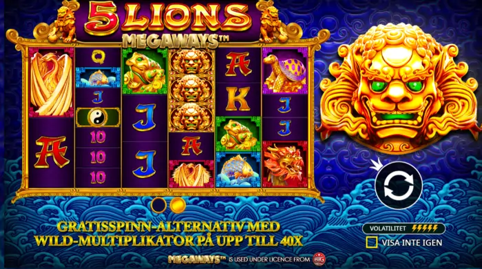 5 Lions Megaways slot