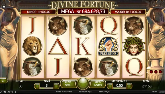 Divine fortune slot recension