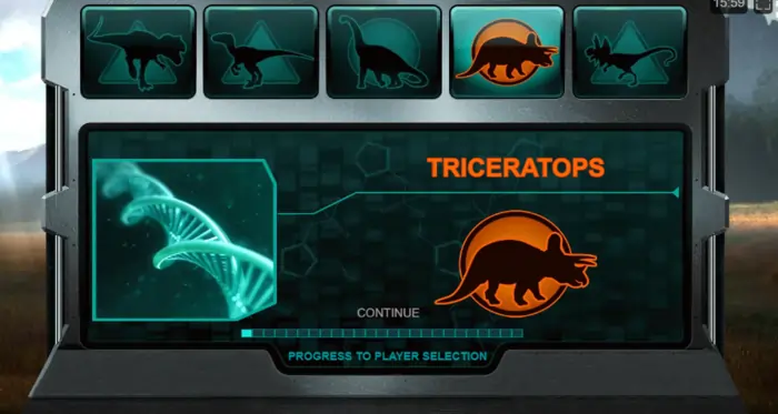 Jurassic Park triceratops spins