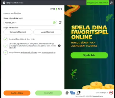 registrering geckoplay casino