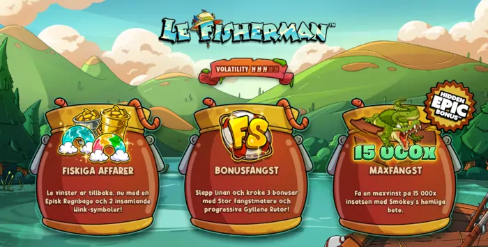 Le fisherman slot - funktioner