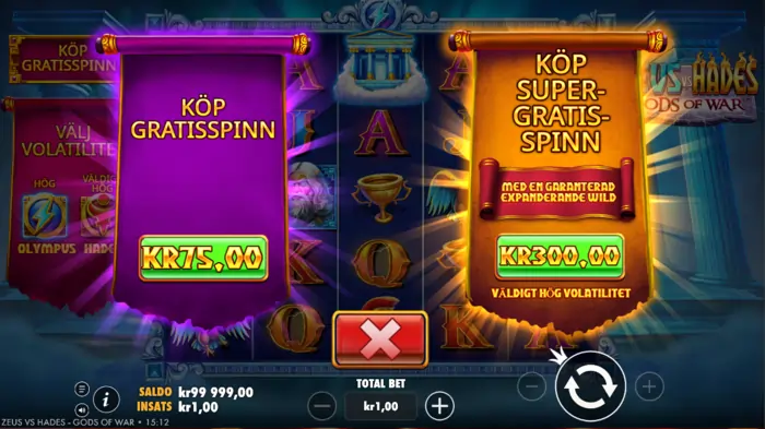 bonuskop zeus vs hades