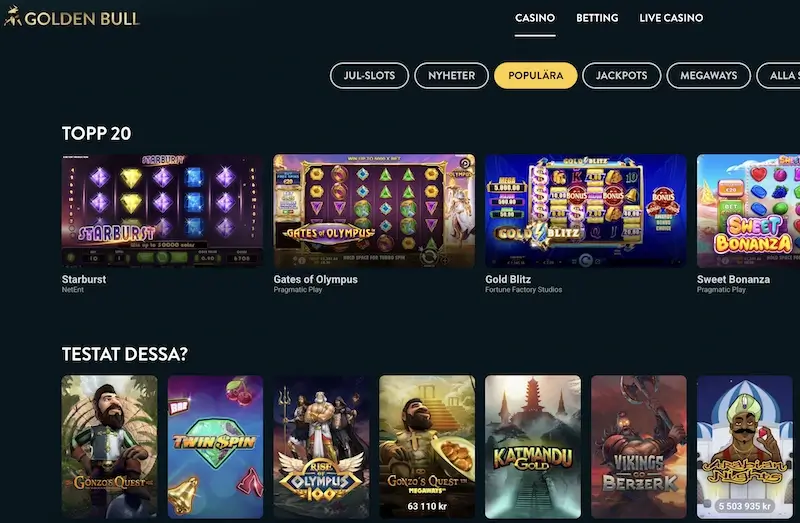 Golden Bull RTP test