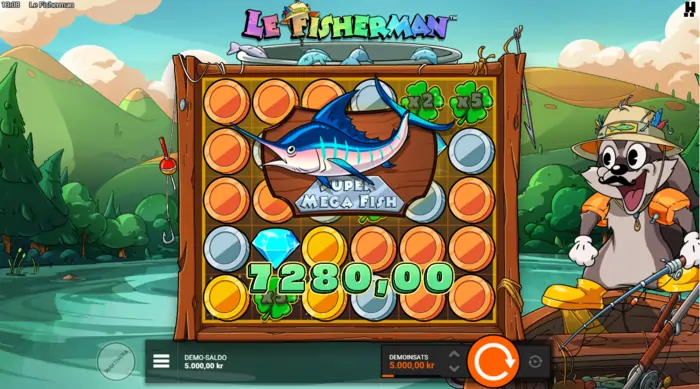 Le fisherman Mega win