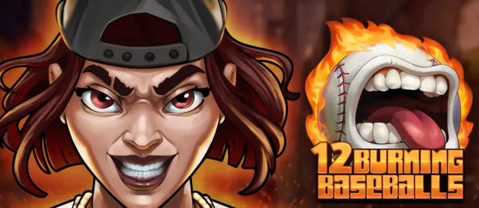 12 burning baseballs