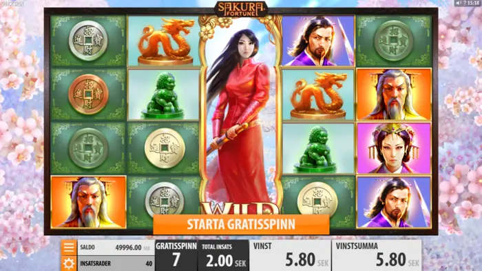 Sakura fortune free spins