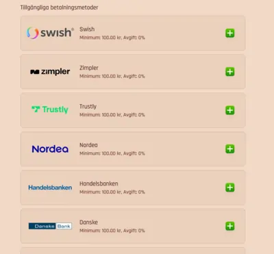 betalningsmetoder lodur casino