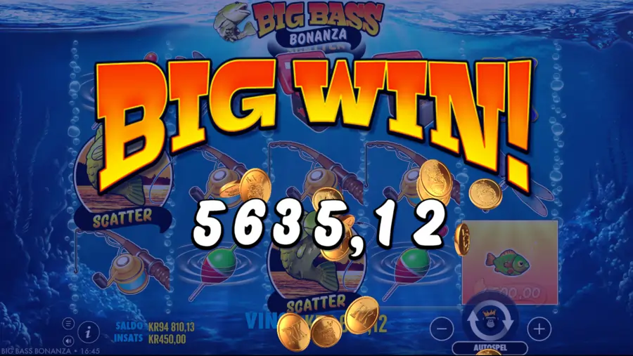Big Win i big bass bonanza