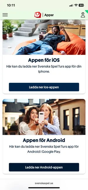 Spela lotto i mobilapp