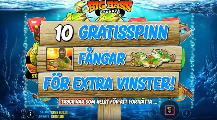 Big Bass bonanza free spins