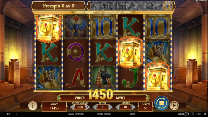 Legacy of dead free spins